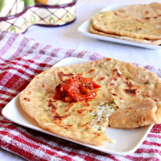 Stuffed Flat Breads - Recipe photo by Aromatic Cooking