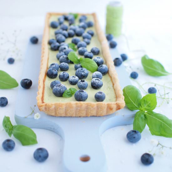 Blueberry-Basil Tart - Recipe photo by LaPetit