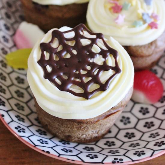 Choc Chip Pumpkin Cupcakes - Recipe photo by bakingwithgab