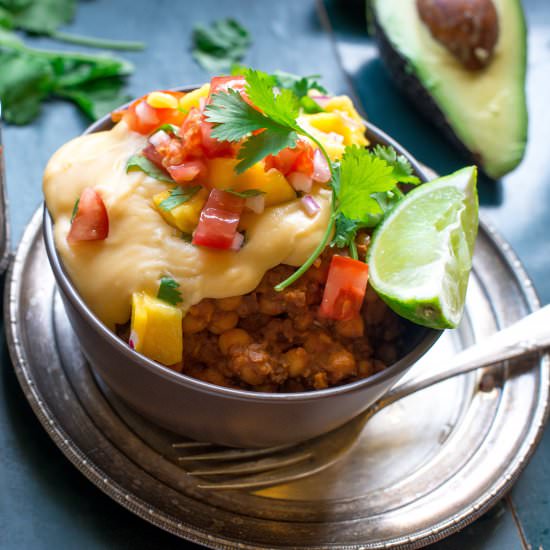 Smokey Chickpea Bowl, Mango Salsa - Recipe photo by rhiannonveganmelbourne