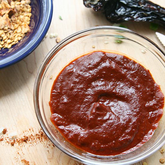 Ancho Chile Sauce - Recipe photo by Amy in the Kitchen