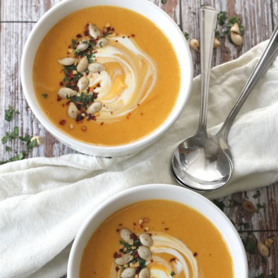 Spiced Butternut Squash Soup - Recipe photo by myfussyeater