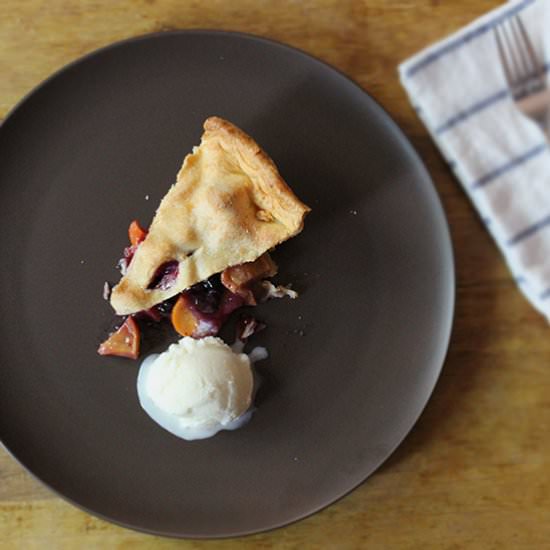 Plum Pie - Recipe photo by thehappyhufflepuff