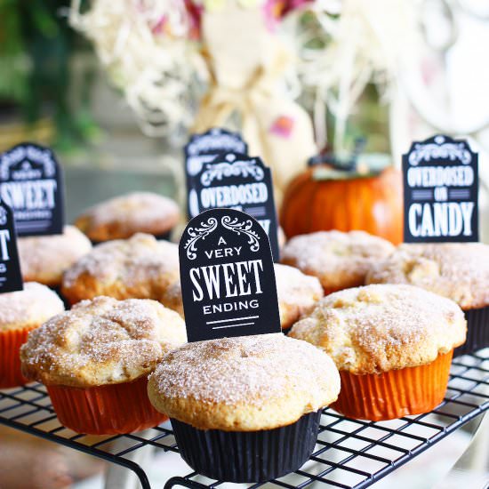 Halloween Apple Muffins - Recipe photo by fcottage