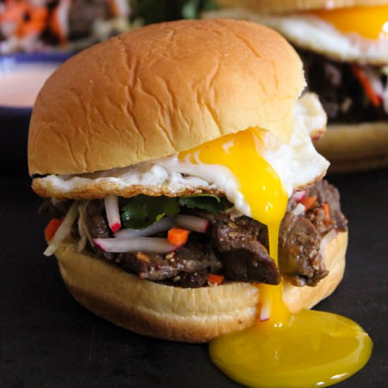 Bulgogi Sandwich w/ Slaw - Recipe photo by domesticateme