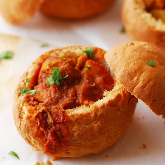 Bunny Chow - Recipe photo by aducksoven