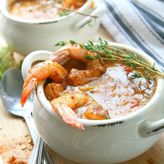 cajun shrimp chowder - Recipe photo by Amy in the Kitchen