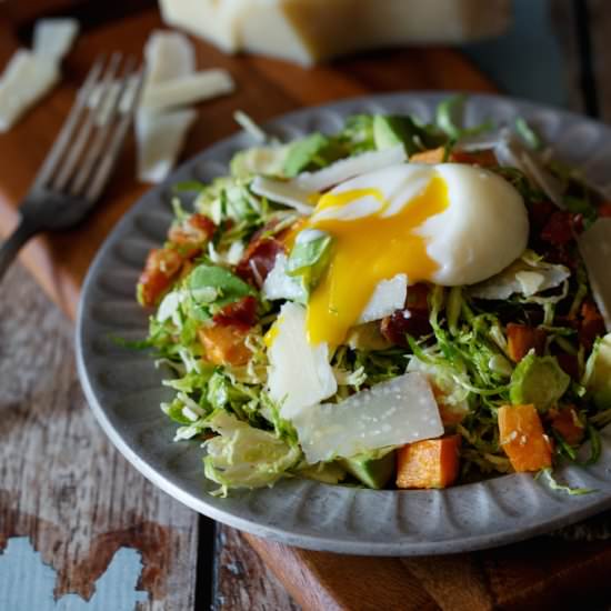Bacon and Egg Brussels Sprout Salad - Recipe photo by sharedappetite