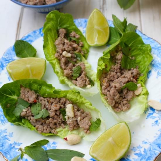 Pork Larb – a Lao Favourite - Recipe photo by chilliandmint