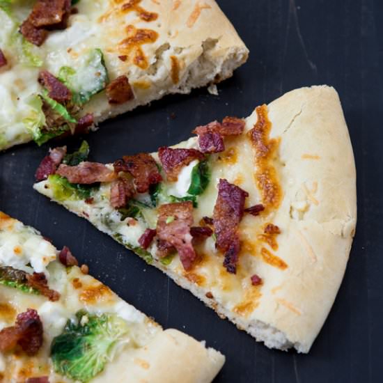 Bacon and Brussels Sprout Pizza - Recipe photo by Azestybite