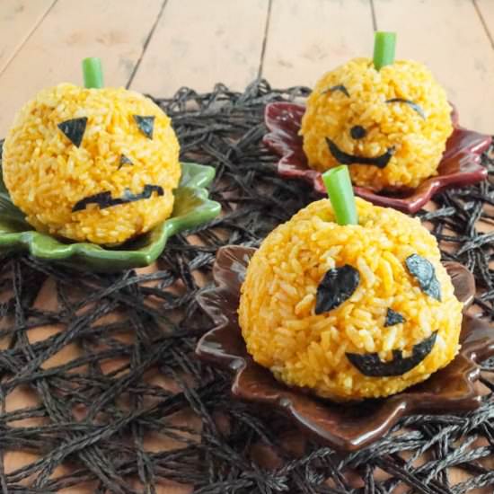 Jack-O-Lantern Carrot Rice - Recipe photo by TaraMar