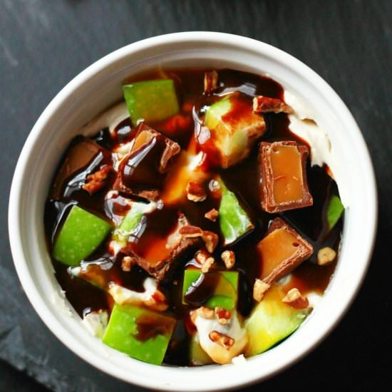 Caramel Apple Rolo Salad - Recipe photo by savorthebaking