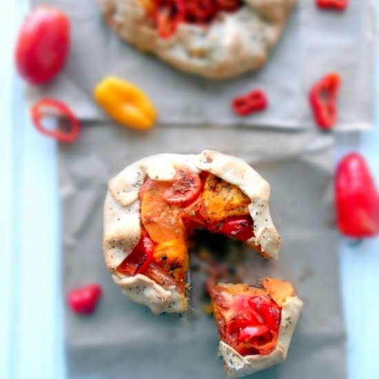 Tomato Galette with Sweet Potato - Recipe photo by healingtomato
