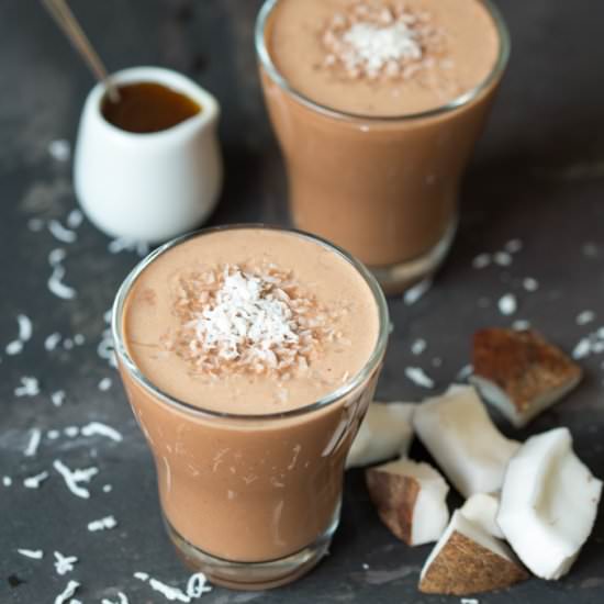 Malted Coconut Hot Smoothie - Recipe photo by KitchenSanctuary