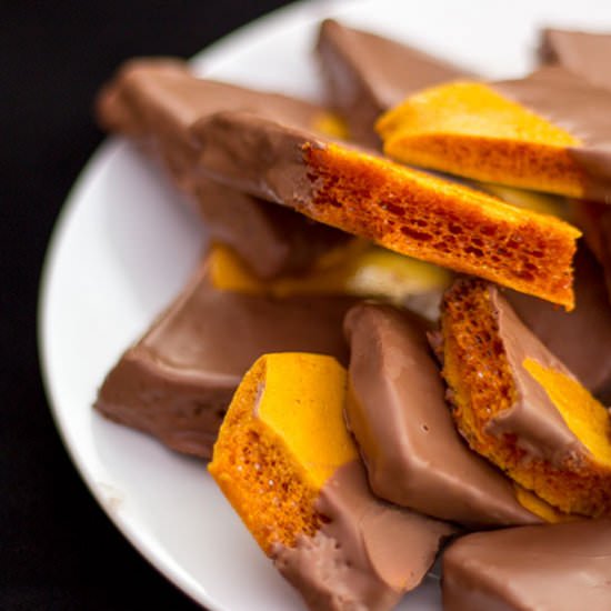 Chocolate Cinder Toffee - Recipe photo by KitchenMason