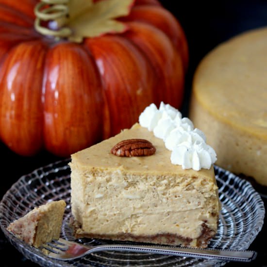 The BEST Pumpkin Cheesecake - Recipe photo by GoodieGodmother