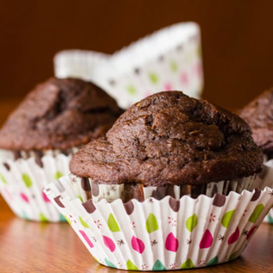 Chocolate muffins - Recipe photo by cocinamuyfacil