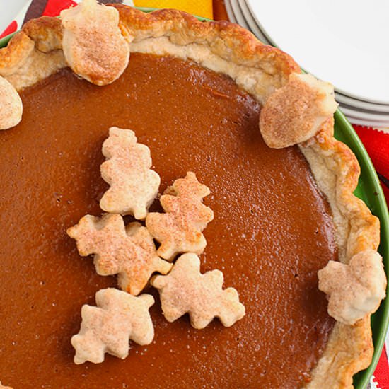 Dark Pumpkin Pie - Recipe photo by picsandpastries