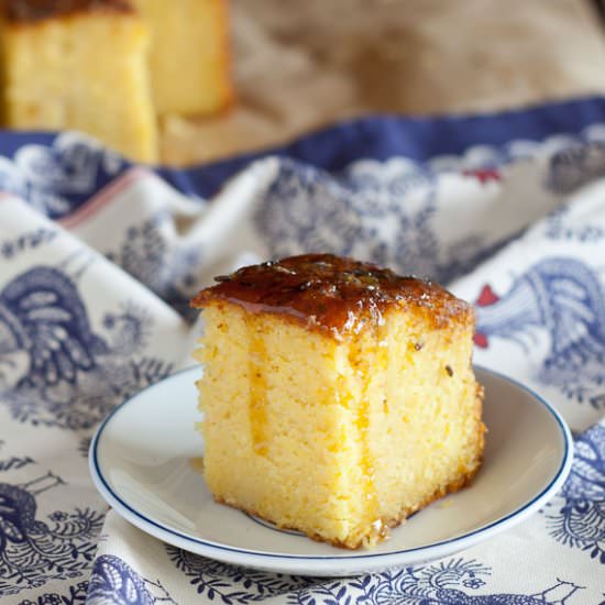 Orange lavender and almond cake - Recipe photo by MagdasCauldron