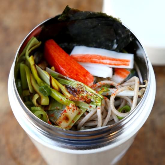 Soba Noodles with Leeks - Recipe photo by misspickledplum