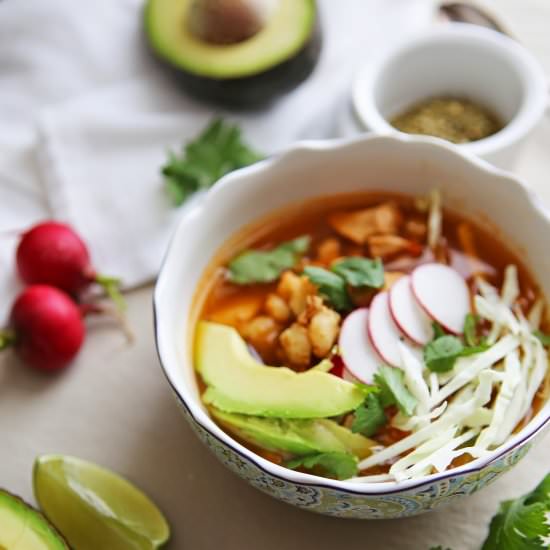 Hearty Chicken Pozole - Recipe photo by MontalvoCountryKitchen