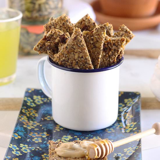 Life Changing Crackers - Recipe photo by Made In Our Kitchen