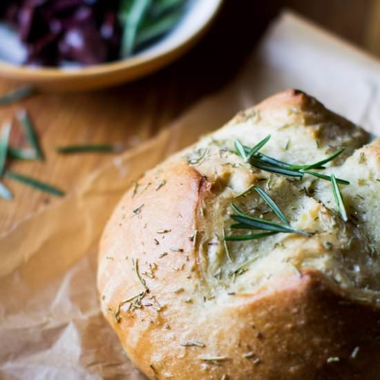 Rosemary Focaccia Bread - Recipe photo by Stiers Aesthetic