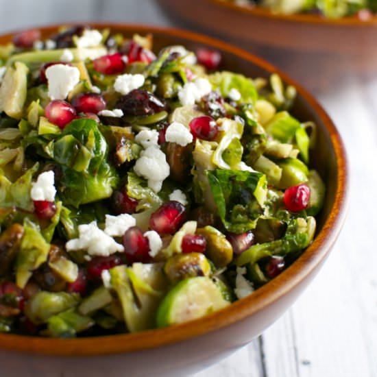 Brussels Sprout Salad - Recipe photo by Stuck on Sweet