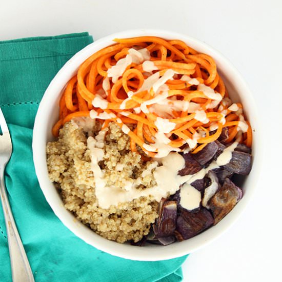 Sweet Potato Noodle Bowl - Recipe photo by Inspiralized