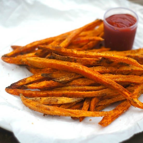 Crispy Baked Sweet Potato Fries - Recipe photo by fearlesshomemaker