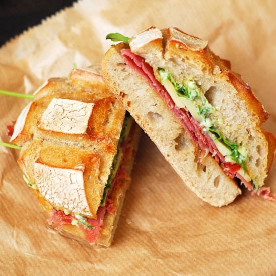 Smoked Beef Sandwich - Recipe photo by aducksoven