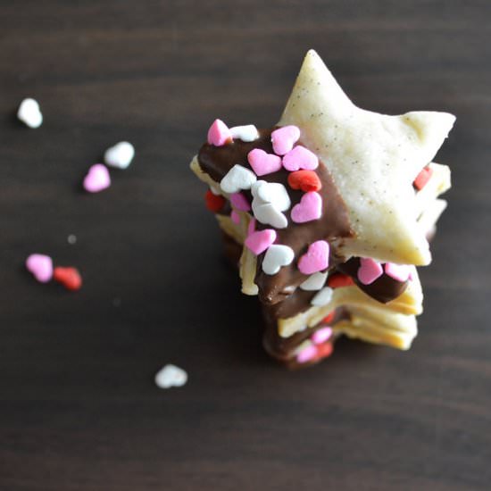 Chocolate Vanilla Bean Shortbread - Recipe photo by shebakeshere