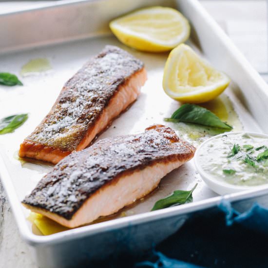 Crispy Skinned Salmon - Recipe photo by theluminouskitchen