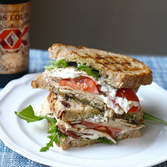 Pesto and Burrata Grilled Cheese - Recipe photo by simplyhappenstance