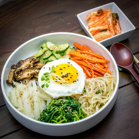 Bibimbap, All Veggie Style - Recipe photo by misshappybelly