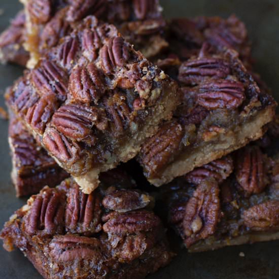 Maple Pecan Pie Bars - Recipe photo by littlespicejar