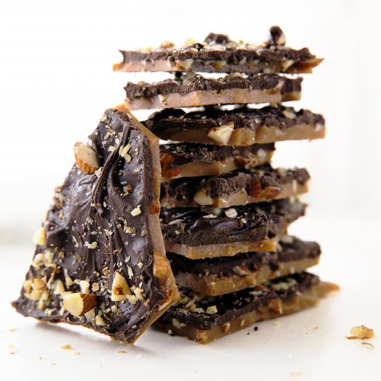 English Toffee Bark - Recipe photo by broma bakery