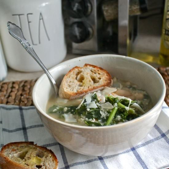 White Bean, Kale, and Couscous Soup - Recipe photo by Sweet To The Soul
