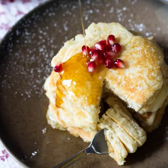 Lemon Ricotta Pancakes - Recipe photo by KitchenHighlights