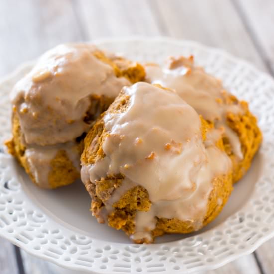 Pumpkin Scones - Recipe photo by bakelovegive