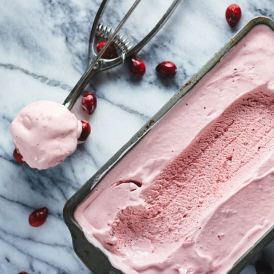 Cranberry and Vanilla Ice-Cream - Recipe photo by theblondechef