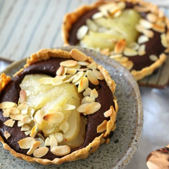 pear tartelettes belle helene - Recipe photo by a lemon tree cafe