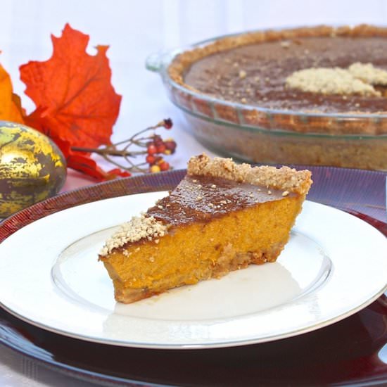 Honey'd Paleo Pumpkin Pie - Recipe photo by Great Food and Lifestyle