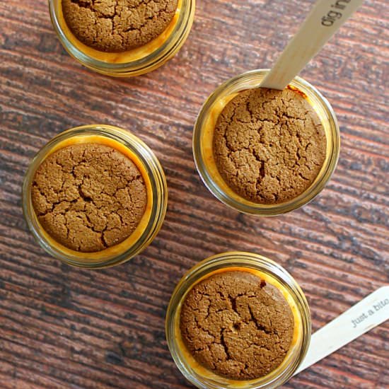 No Bake Pumpkin Cheesecakes - Recipe photo by Lifewiththecrustcutoff