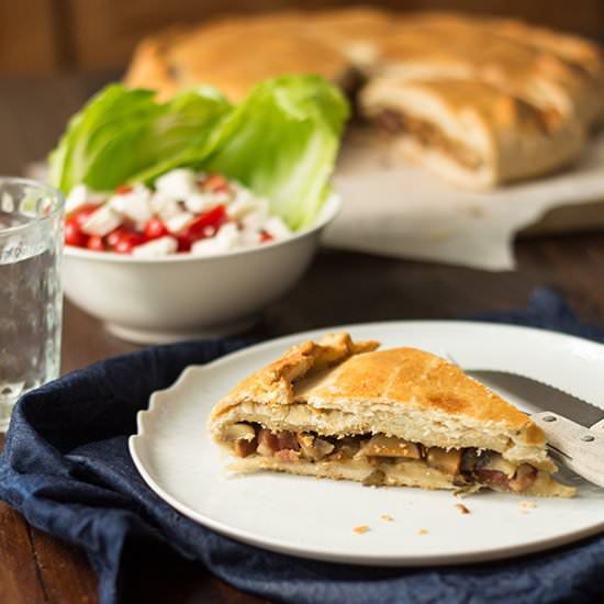 Wild mushroom empanada - Recipe photo by myspanishtaste