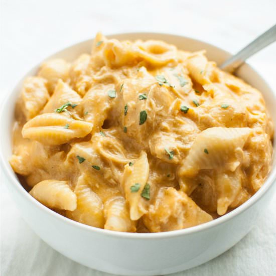 Buffalo Chicken Mac and Cheese - Recipe photo by slowcookergourmet