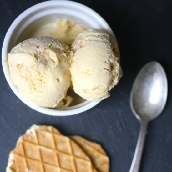 Pumpkin Waffle Cone Ice Cream - Recipe photo by simplyhappenstance