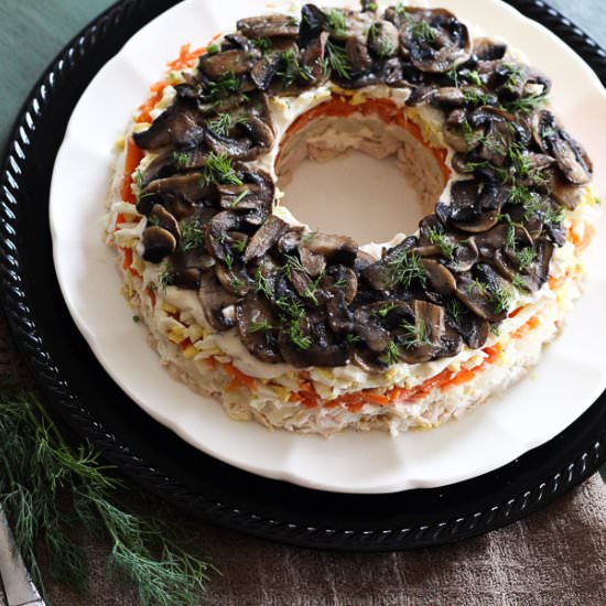 Layered Chicken Salad - Recipe photo by ValentinasCorner