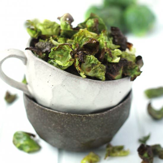 Salt & Vinegar Brussel Sprout Chips - Recipe photo by TheHealthyMaven