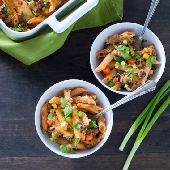 Mexican Pasta Bake - Recipe photo by foxeslovelemons